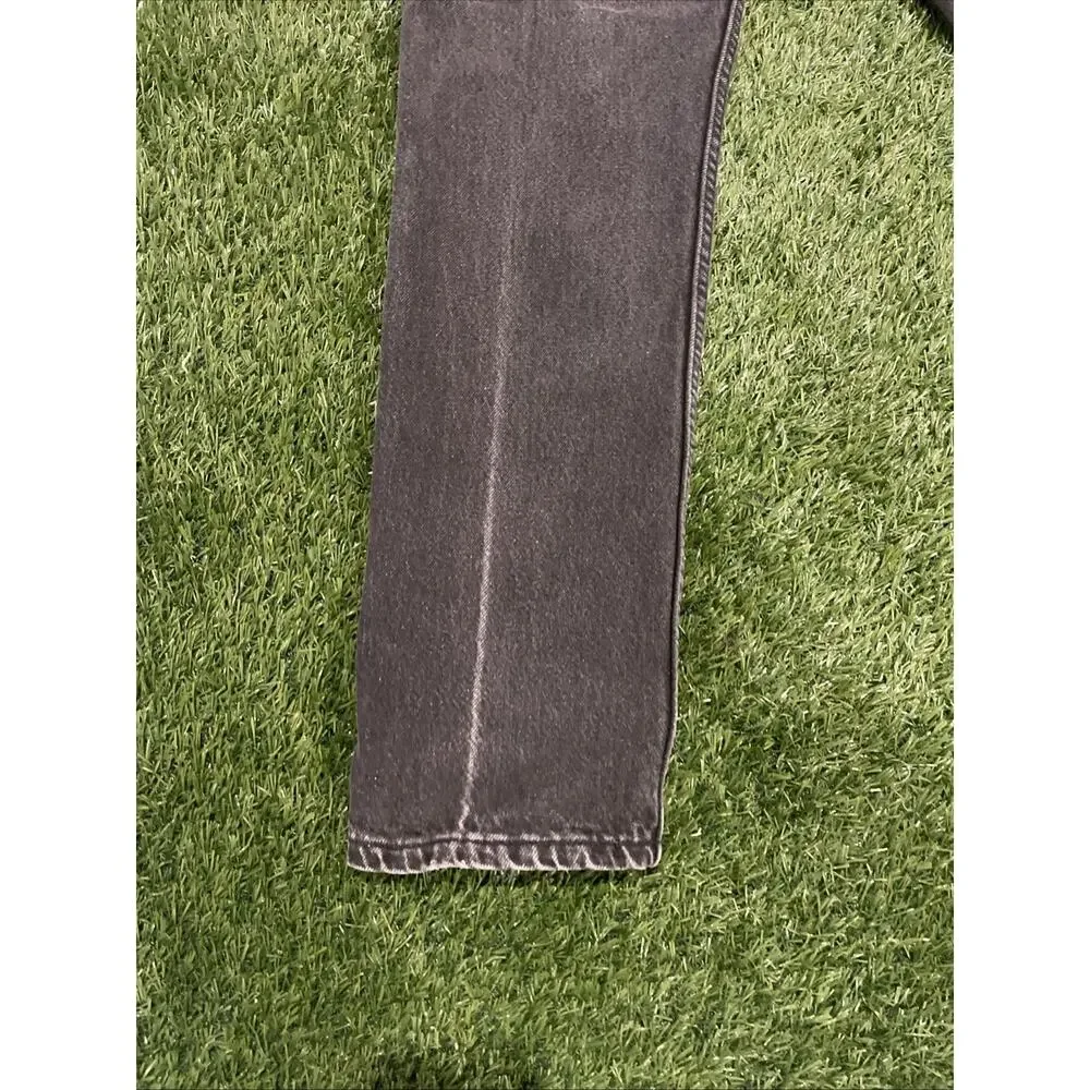Vintage 90s Levis 505 Orange Tab Black Jeans Made In USA 32x30 Faded Charcoal
